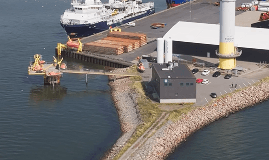 Maersk Training esbjerg at the habour