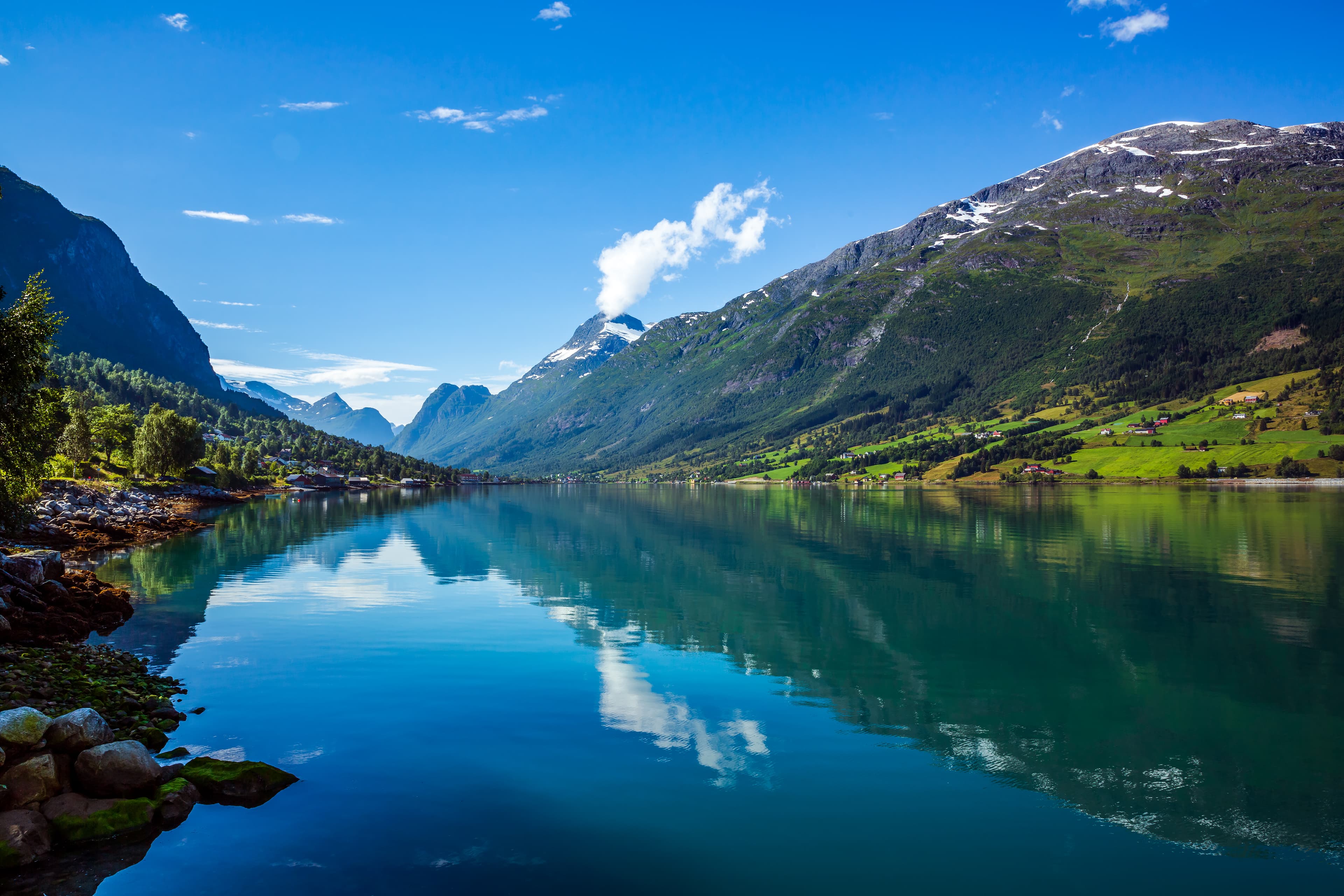 Beautiful Nature Norway natural landscape.